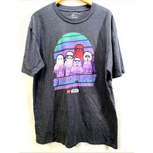 LEGO Star Wars Stormtrooper Gray Graphic T-Shirt Men’s XL 46" Chest